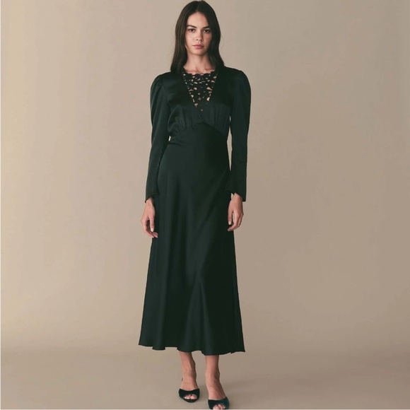 DÔEN Heirloom Melinda Dress | Alpine Green | Size Small - Picture 3 of 9